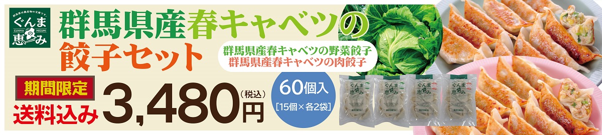  群馬県産春キャベツの餃子セット